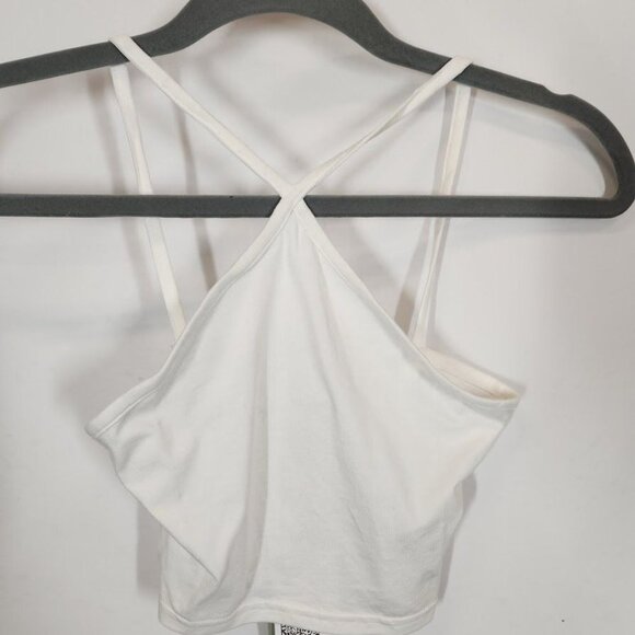 NWT H&M Divided Cotton cropped top‎ in White Size XS - Picture 4 of 8